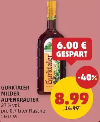 PENNY Gurktaler milder alpenkräuter Angebot
