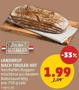 PENNY Landbrot nach tiroler art Angebot