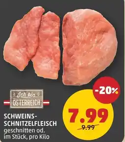 PENNY Schweins- schnitzelfleisch Angebot