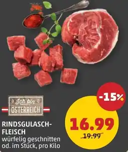 PENNY Rindsgulasch- fleisch Angebot