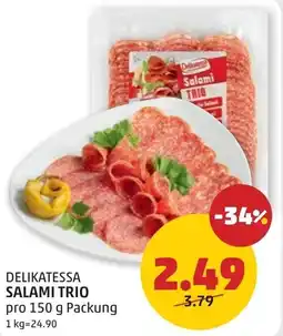 PENNY Delikatessa salami trio Angebot