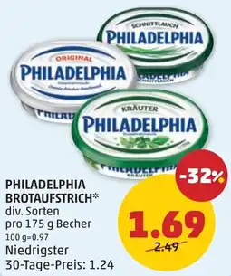 PENNY Philadelphia brotaufstrich Angebot
