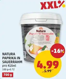 PENNY Natura paprika in sauerrahm Angebot