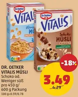 PENNY Dr. oetker vitalis müsli Angebot