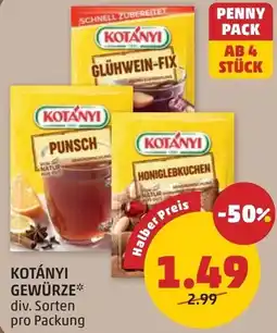 PENNY Kotányi gewürze Angebot