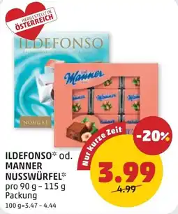 PENNY Ildefonso od. manner nusswürfel Angebot