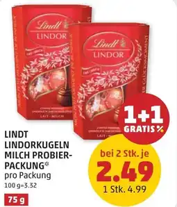 PENNY Lindt lindorkugeln milch probier- packung Angebot