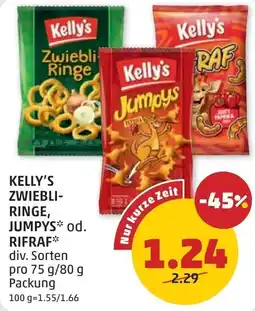PENNY Kelly's zwiebli- ringe, jumpys od. rifraf Angebot