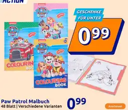 Action Paw Patrol Malbuch Angebot