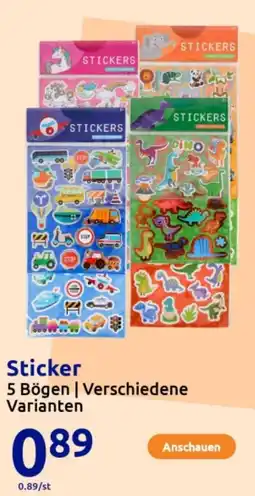 Action Sticker Angebot