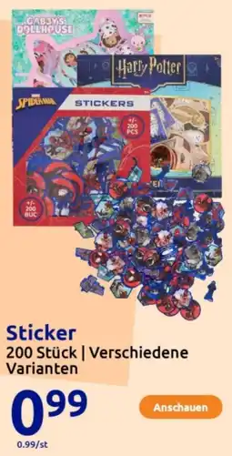 Action Sticker Angebot