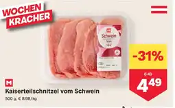MPreis Kaiserteilschnitzel vom schwein Angebot