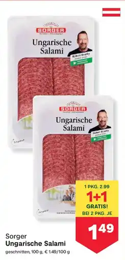 MPreis Sorger ungarische salami Angebot