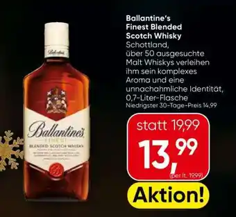 Spar Ballantine’s Finest Blended Scotch Whisky Angebot
