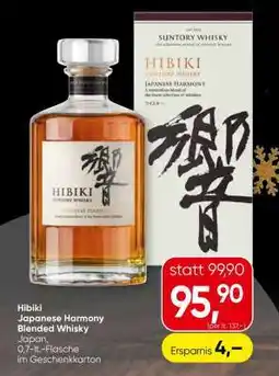 Spar Hibiki Japanese Harmony Blended Whisky Angebot