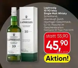 Spar Laphroaig 10 YO Islay Single Malt Whisky Angebot