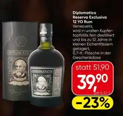 Spar Diplomatico Reserva Exclusiva 12 YO Rum Angebot
