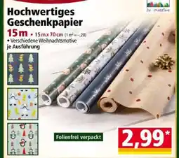 Norma Hochwertiges Geschenkpapier Angebot