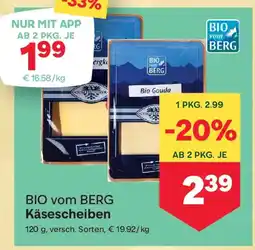 MPreis Bio vom berg käsescheiben Angebot