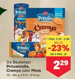 MPreis De beukelaer prinzenrolle, cremys oder minis Angebot