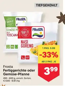 MPreis Frosta fertiggerichte oder gemüse-pfanne Angebot