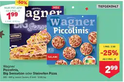 MPreis Wagner piccolinis, big sensation oder steinofen pizza Angebot