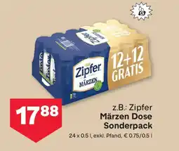 MPreis Z.b.: zipfer märzen dose sonderpack Angebot