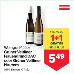 MPreis Weingut müller grüner veltliner frauengrund dac oder grüner veltliner mautern Angebot