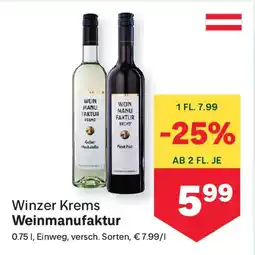 MPreis Winzer krems weinmanufaktur Angebot