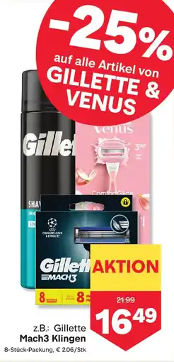 MPreis Z.b.: gillette mach3 klingen Angebot
