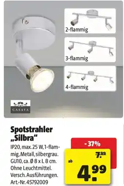 Liebmarkt Spotstrahler silbra Angebot