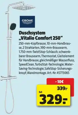 Liebmarkt Duschsystem vitalio comfort 250 Angebot
