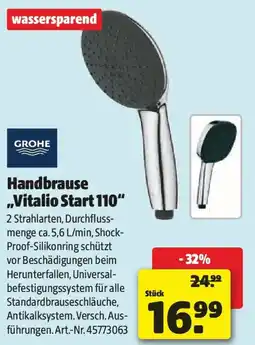 Liebmarkt Handbrause Vitalio Start 110 Angebot