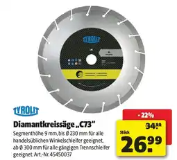 Liebmarkt Diamantkreissäge c73 Angebot