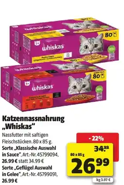 Liebmarkt Katzennassnahrung whiskas Angebot