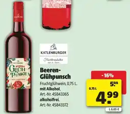 Liebmarkt Beeren- glühpunsch Angebot