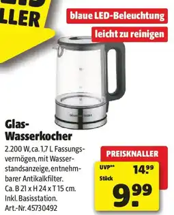 Liebmarkt Glas wasserkocher Angebot