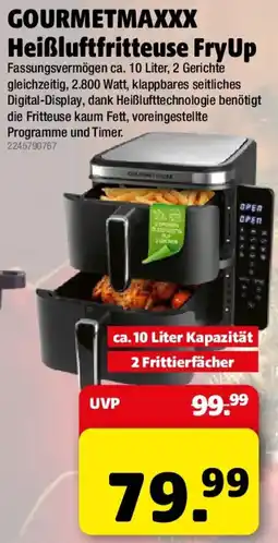 Liebmarkt Gourmetmaxxx heißluftfritteuse fryup Angebot