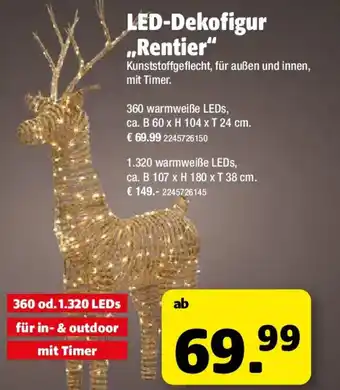 Liebmarkt Led-dekofigur rentier Angebot