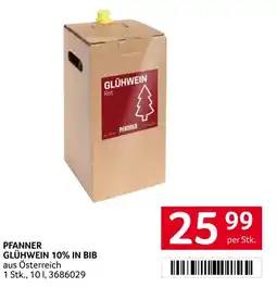 Transgourmet Pfanner glühwein 10% in bib Angebot