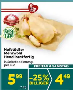 Billa Hofstädter mehrwohl hendl bratfertig Angebot