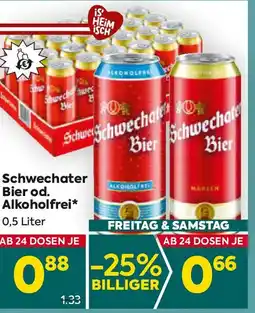 Billa Schwechater bier od. alkoholfrei Angebot
