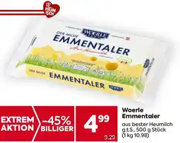 Billa Woerle Emmentaler Angebot