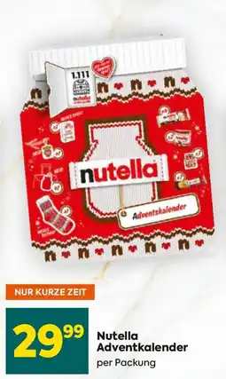 Billa Nutella adventskalender Angebot