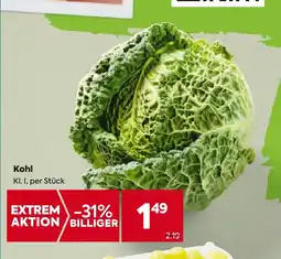 Billa Kohl Angebot