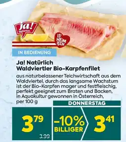 Billa Waldviertler bio-karpfenfilet Angebot