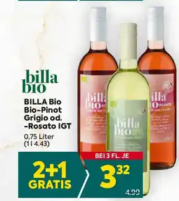 Billa Billa bio bio-pinot grigio od. -rosato igt Angebot