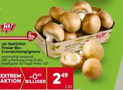 Billa Natürlich tiroler bio- cremechampignons Angebot