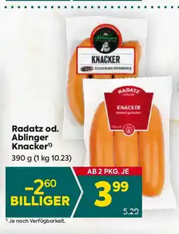 Billa Radatz od. ablinger knacker Angebot