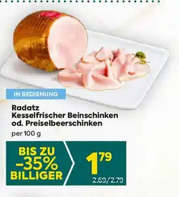 Billa Radatz kesselfrischer beinschinken od. Preiselbeerschinken Angebot